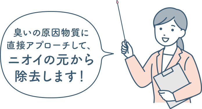 優れた消臭効果イメージ2